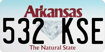 AR license plate 532KSE