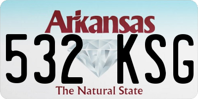 AR license plate 532KSG