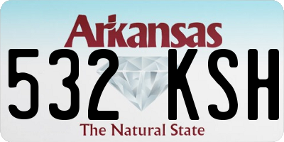 AR license plate 532KSH