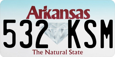 AR license plate 532KSM