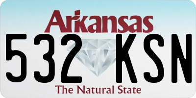 AR license plate 532KSN