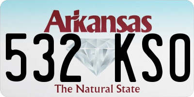 AR license plate 532KSO