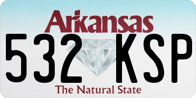 AR license plate 532KSP