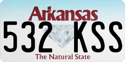 AR license plate 532KSS