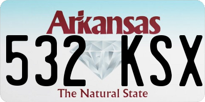 AR license plate 532KSX
