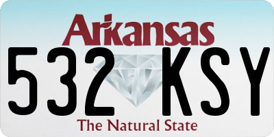 AR license plate 532KSY