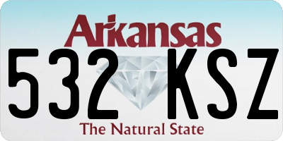AR license plate 532KSZ