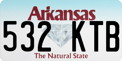 AR license plate 532KTB