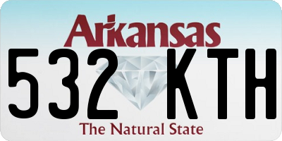 AR license plate 532KTH