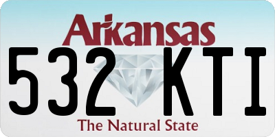 AR license plate 532KTI