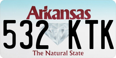 AR license plate 532KTK