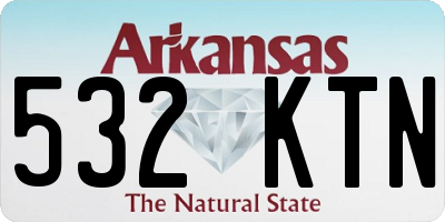 AR license plate 532KTN