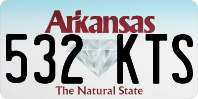 AR license plate 532KTS