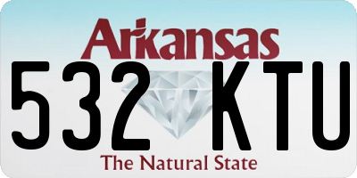 AR license plate 532KTU