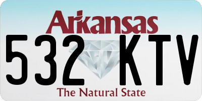 AR license plate 532KTV