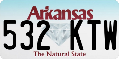AR license plate 532KTW