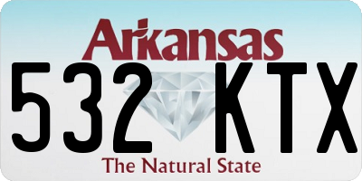 AR license plate 532KTX