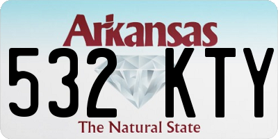 AR license plate 532KTY