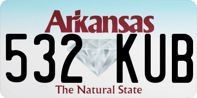 AR license plate 532KUB