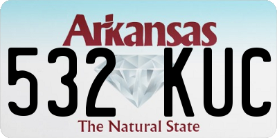 AR license plate 532KUC