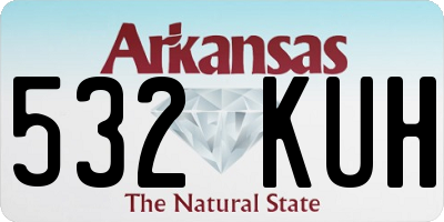 AR license plate 532KUH