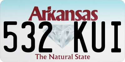 AR license plate 532KUI
