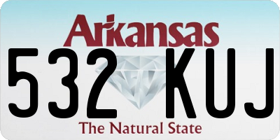 AR license plate 532KUJ