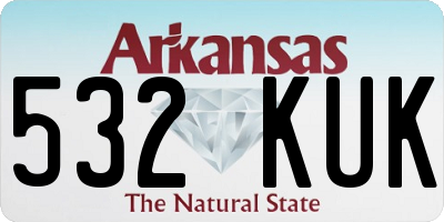 AR license plate 532KUK