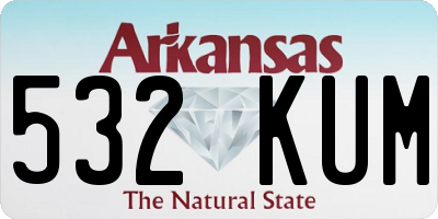 AR license plate 532KUM