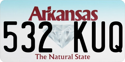 AR license plate 532KUQ