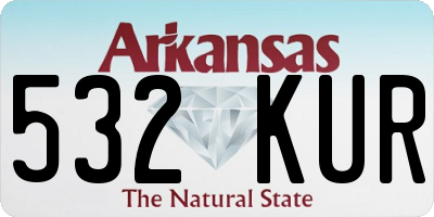 AR license plate 532KUR