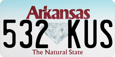 AR license plate 532KUS