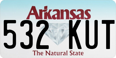 AR license plate 532KUT