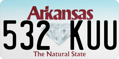 AR license plate 532KUU
