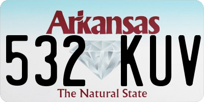 AR license plate 532KUV