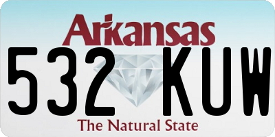AR license plate 532KUW