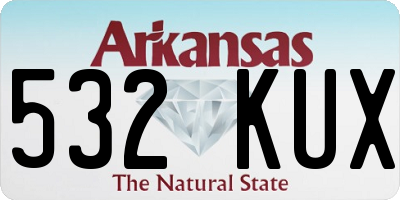 AR license plate 532KUX
