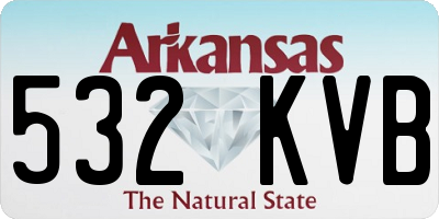 AR license plate 532KVB