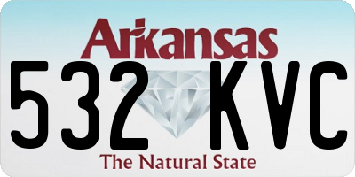 AR license plate 532KVC