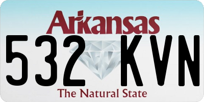 AR license plate 532KVN