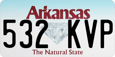 AR license plate 532KVP