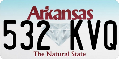 AR license plate 532KVQ
