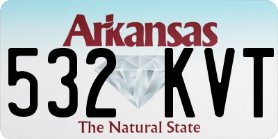 AR license plate 532KVT