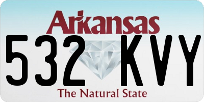 AR license plate 532KVY