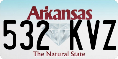 AR license plate 532KVZ