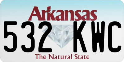 AR license plate 532KWC