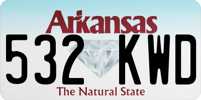 AR license plate 532KWD