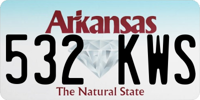 AR license plate 532KWS