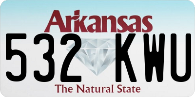 AR license plate 532KWU