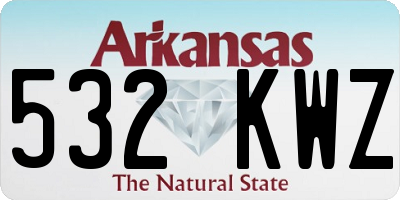 AR license plate 532KWZ
